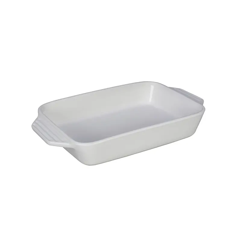 Le Creuset White Rectangular Dish – 3.15-Quart, 12.5" X 8.25" 1