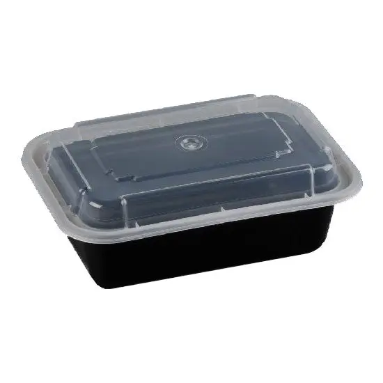 Leak-Resistant Rectangular Food Container With Snap-On Lid – 38 Oz., 150-Count Case 1