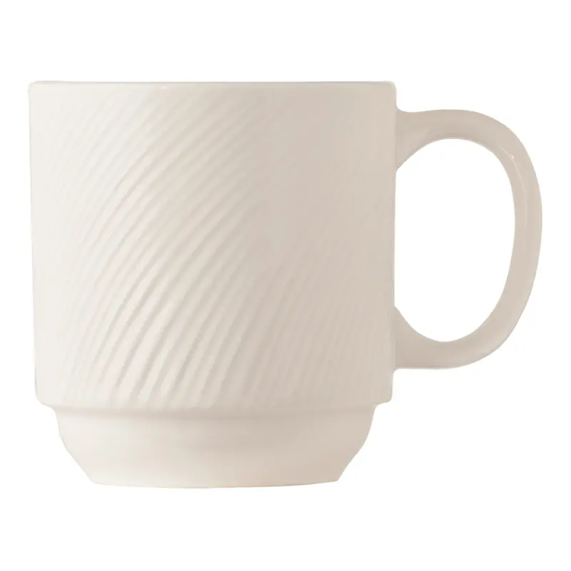 Libbey Basics Orbis Stacking Mug – 11.5 Oz, Stackable Ceramic, 36-Pack 1