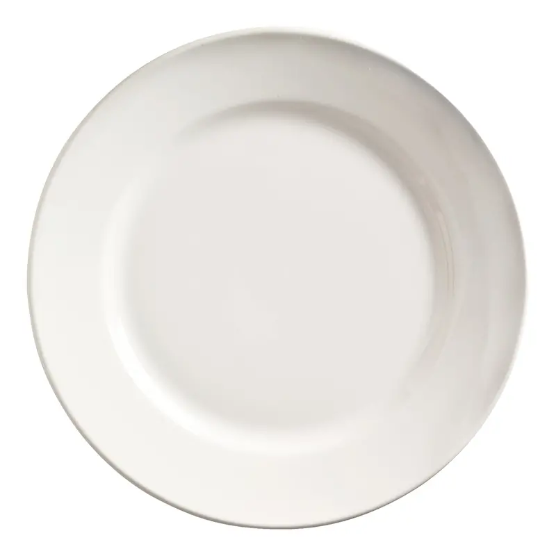Libbey Porcelana Wide-Rim Dinner Plate (7.125", White) – 36-Count Case 1