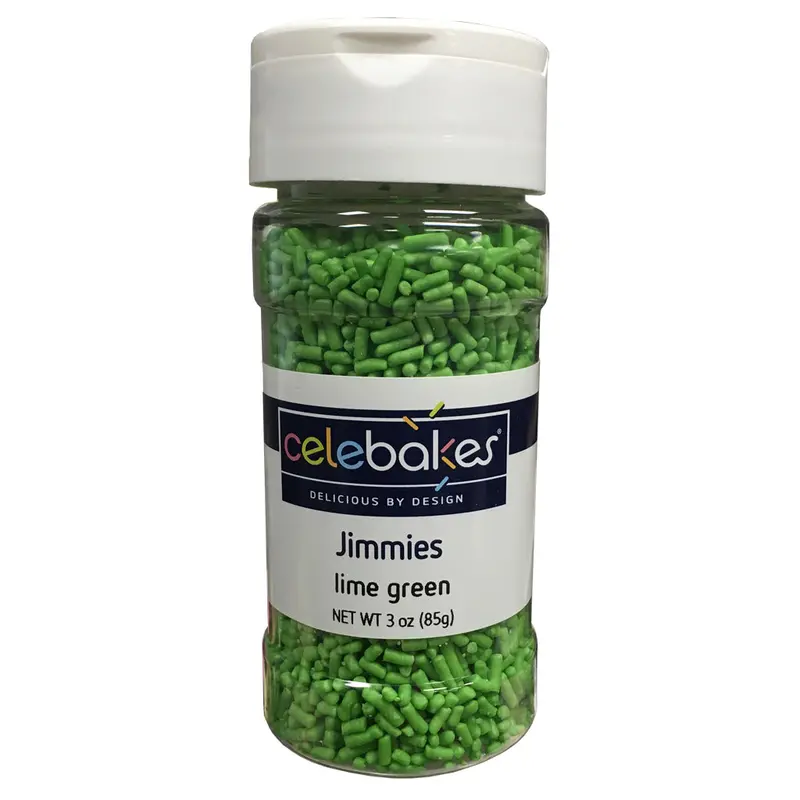 Lime Green Jimmies Sprinkles – 3 Oz (Sku #7500-78530I) 1