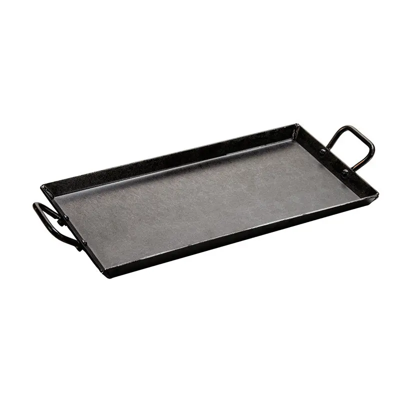 Lodge 10" X 18" Carbon Steel Griddle Pan With Ergonomic Handles 1