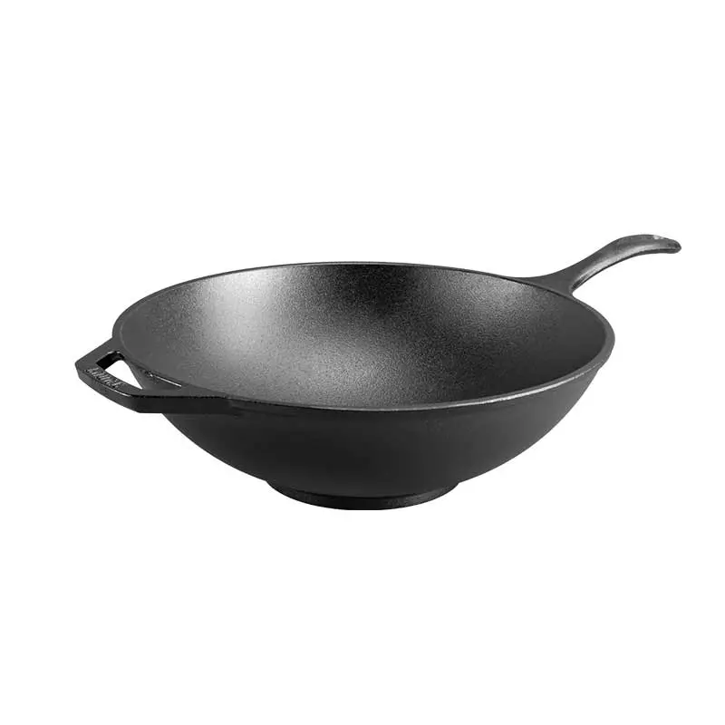 Lodge 12-Inch Carbon Steel Stir-Fry Skillet – Heavy-Duty Cast Iron Style 1