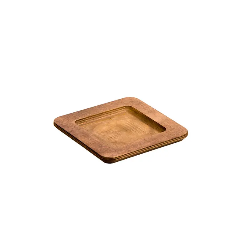 Lodge 5.5-Inch Square Walnut Wood Underliner For Cookware 1