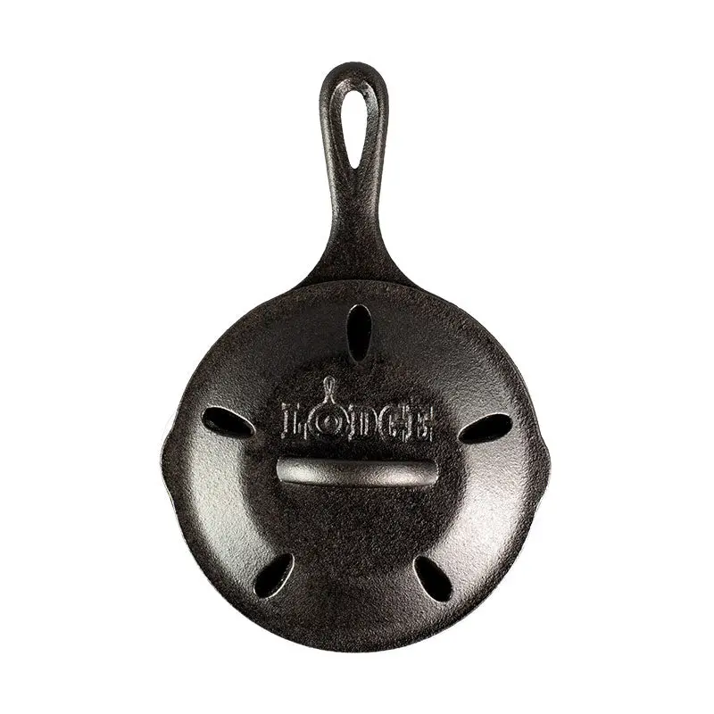 Lodge 6.5-Inch Cast Iron Smoker Pot – Compact Outdoor Cooking 1