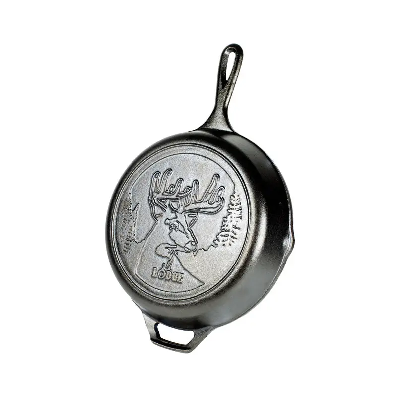 Lodge Deer-Design 10.25-Inch Cast Iron Skillet – Wildlife Collection 1