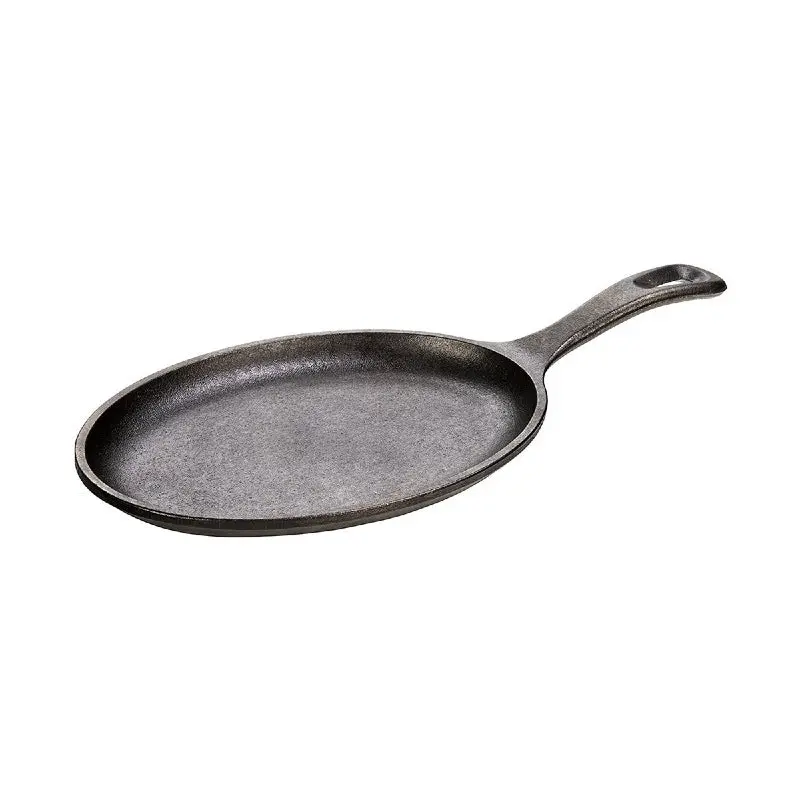 Lodge Los3 Oval Cast Iron Serving Griddle – 10" X 7.5", Handle Included 1