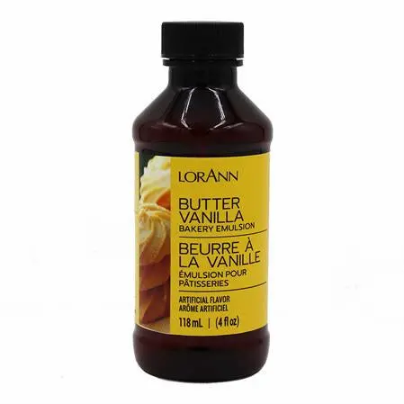 Lorann Oils Butter Vanilla Bakery Emulsion – 4 Oz Rich, Alcohol-Free Baking Flavor 1