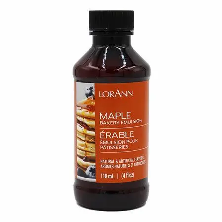 Lorann Oils Maple Bakery Emulsion – 4 Oz Water-Soluble Flavor (Sku #0778-0806B) 1