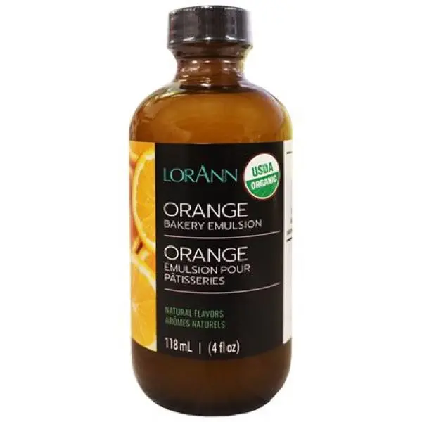 Lorann Organic Orange Bakery Emulsion – 4-Ounce Bottle 1