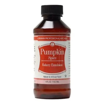 Lorann Pumpkin Spice Bakery Emulsion – 4 Oz Alcohol-Free Flavoring (Best Before: September 2024) 1