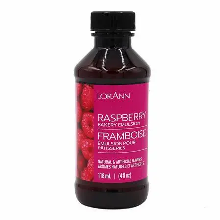Lorann Raspberry Bakery Emulsion – 4 Oz Bottle (Best Before: Sep 2024) 1