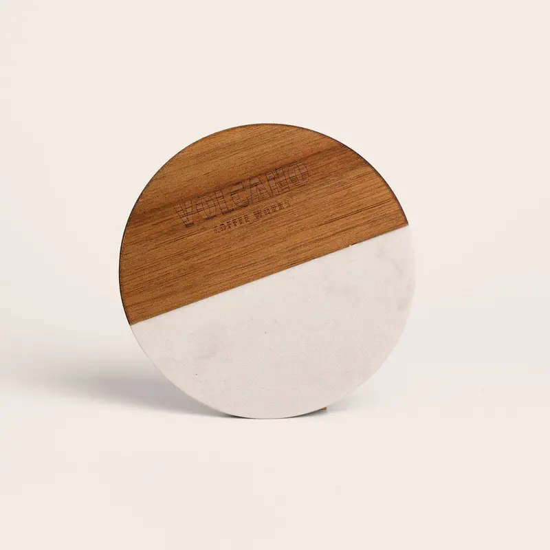 Marble-Finish Volcano Coffee Coaster 1