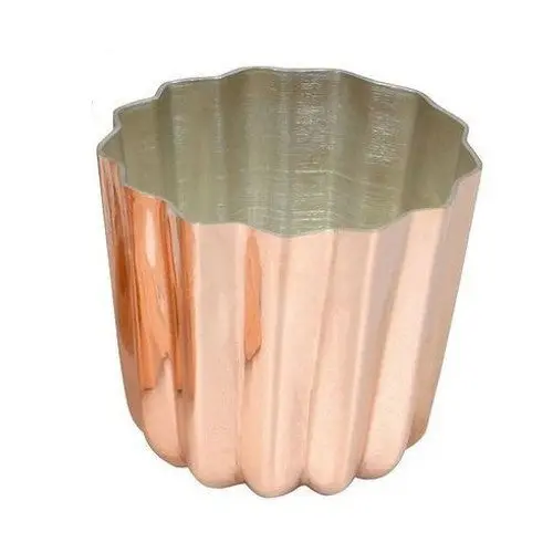 Matfer 340417 Copper-Tin Lined Cannele Mold (2.1875" Diameter) 1