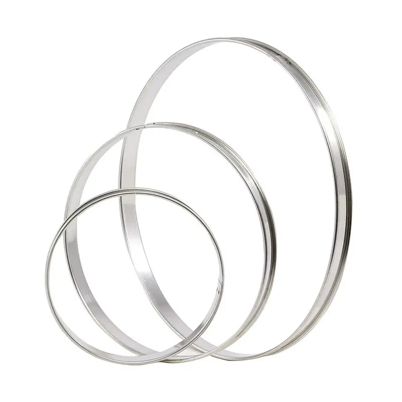 Matfer Bourgeat Stainless Steel Tart Ring – 10.75" Diameter 1