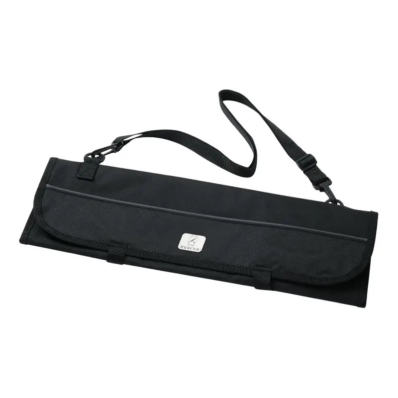 Mercer 7-Slot Black Knife Roll Carry Case 1