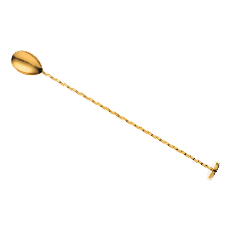 Mercer Barfly Bar Spoon With Integrated Muddler – 11.8", Gold Finish – Final Clearance 1