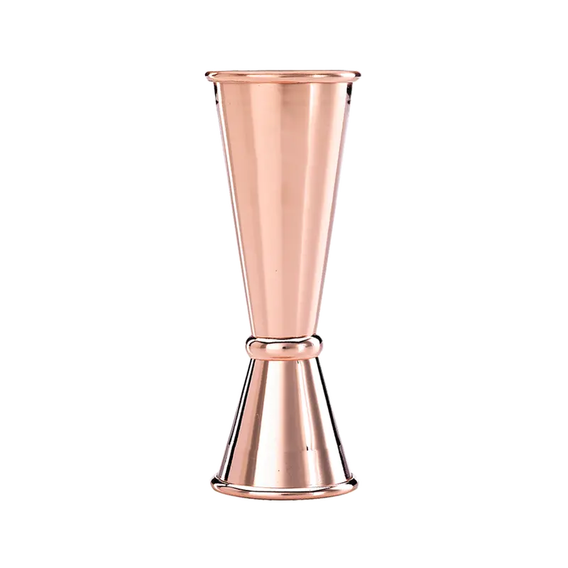 Mercer Barfly Japanese-Style Copper-Plated Jigger – 1 Oz & 2 Oz Measures 1