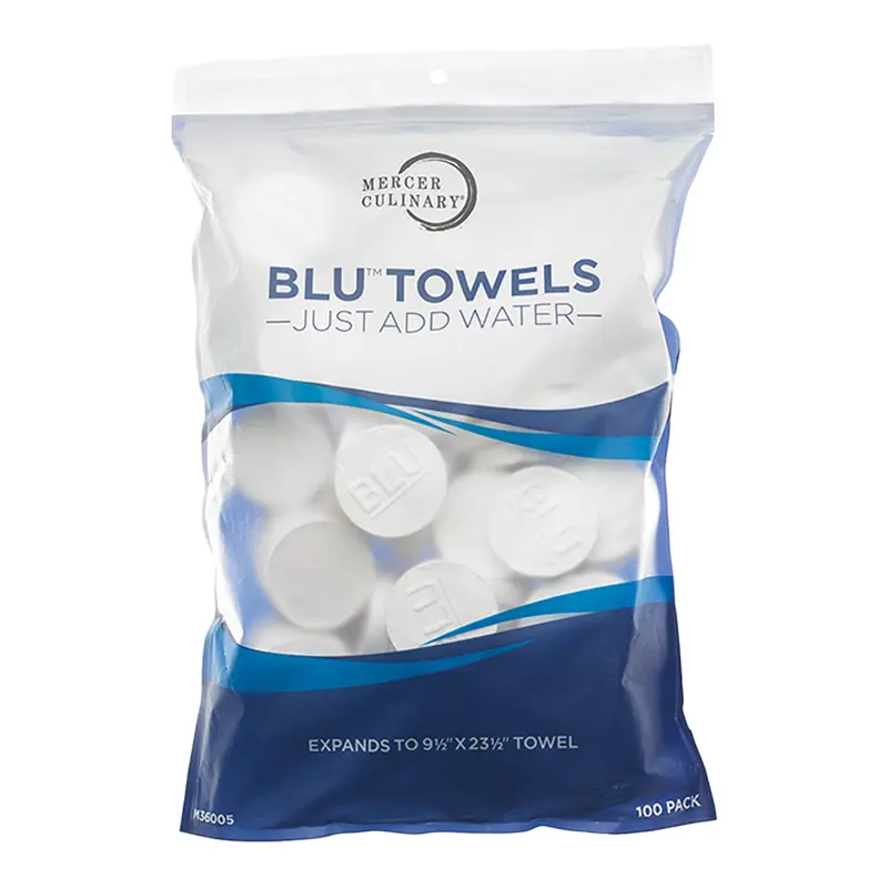 Mercer Blu Expandable Cotton Towel Puck – 9.5" X 23.5" Unrolled 3