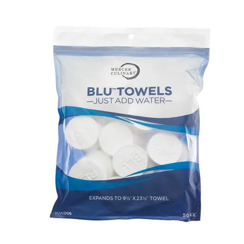 Mercer Blu Microfiber Towels – 50-Piece Bulk Pack 1