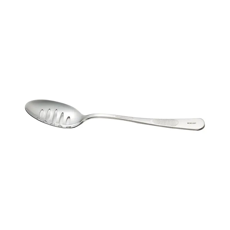 Mercer M35139 Slotted Plating Spoon — 9-Inch Stainless Steel For Portioning & Presentation 1