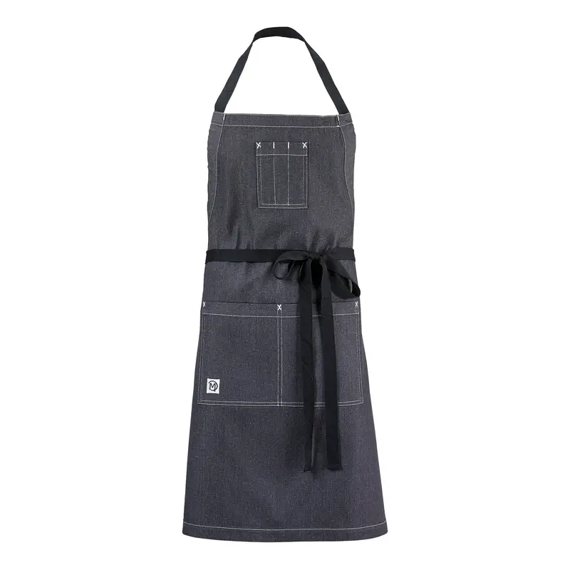 Mercer Metro Edge Scout Bib Apron – Charcoal Grey, Durable Construction 1