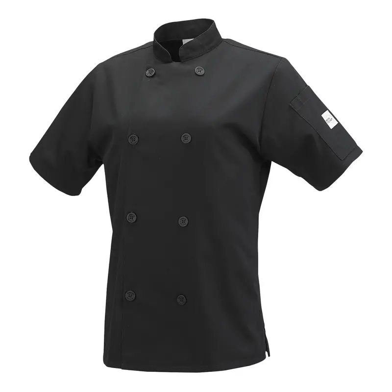 Mercer Millennia Black Short-Sleeve Women’S Chef Jacket 1