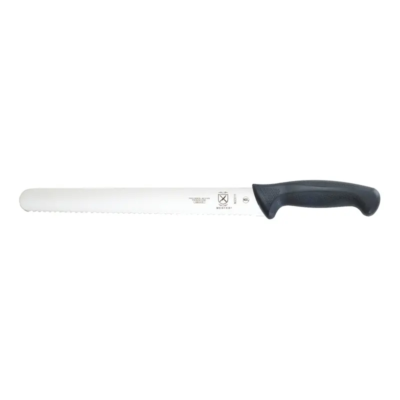 Mercer Millennia Wavy-Edge Slicing Knife – Black Handle 1