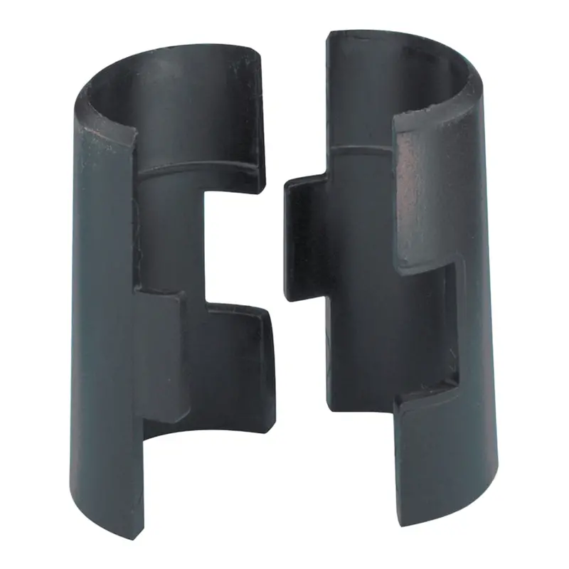 Metro Black Plastic Split Sleeve Clips For Wire Shelf Posts (4-Pack) 1