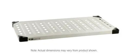 Metro Super Erecta Louvered & Embossed Solid Shelf – 21" X 60", Stainless Steel 1