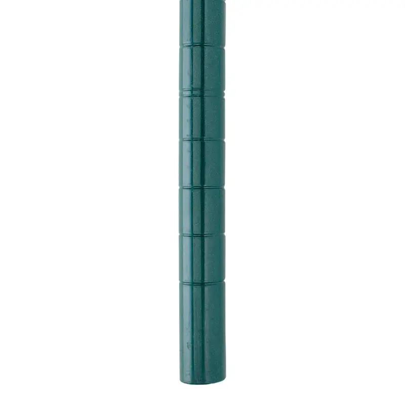 Metro Super Erecta Siteselect Stem-Caster-Compatible Wire Shelf Post – 74" Height, Metroseal Green Epoxy 1