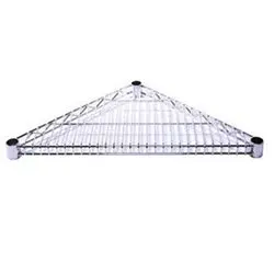 Metro Triangle Wire Shelf – Chrome-Finished Commercial Grade 1