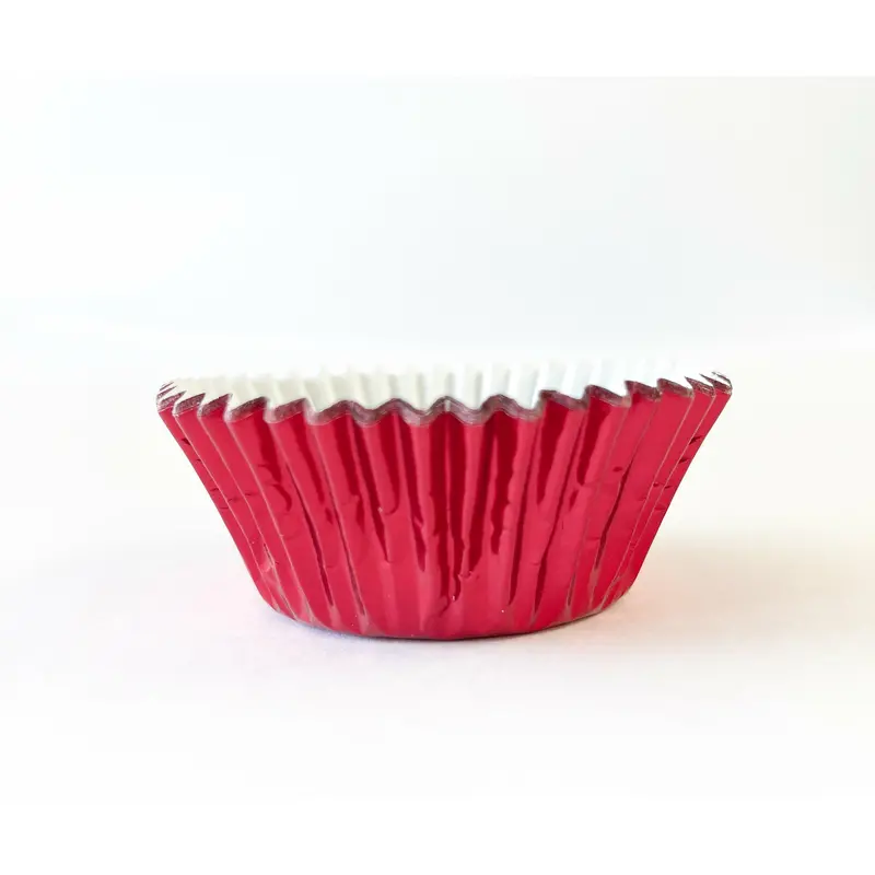 Mini Red Foil Cupcake Liners – Small-Sized, 500-Pack (A3023) 1
