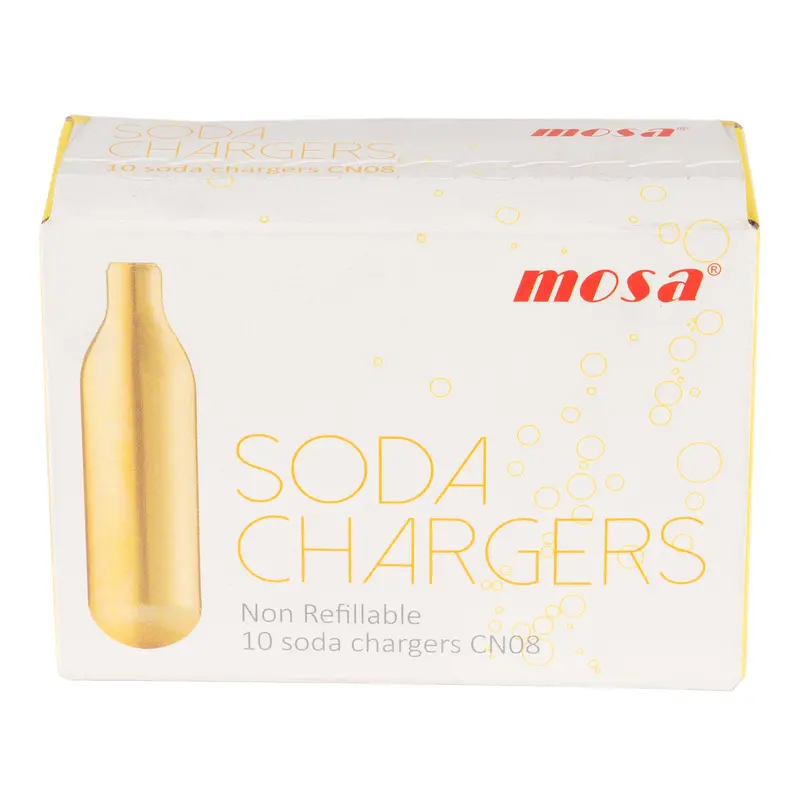 Mosa Soda Siphon Gas Chargers – 10-Count Pack 1