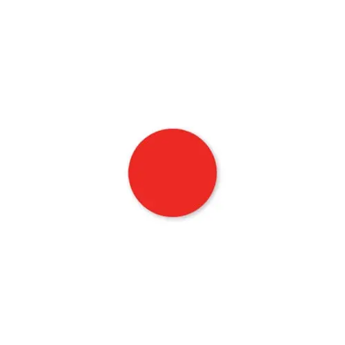 Movemark Blank Red Circular Labels (3/4") – 2000-Pack By Daymark 1