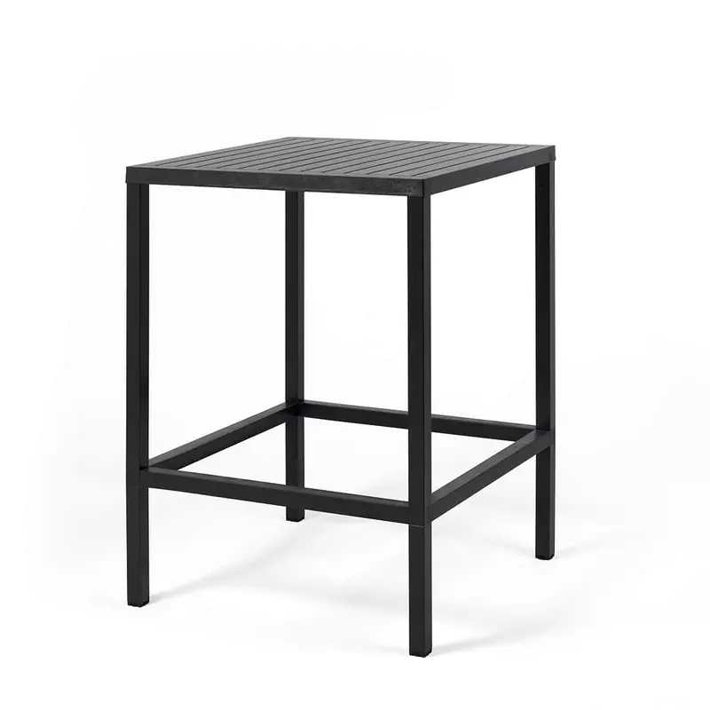 Nardi Cube 80 Bar Table – 32" X 32" Anthracite-Finished Square Top 1