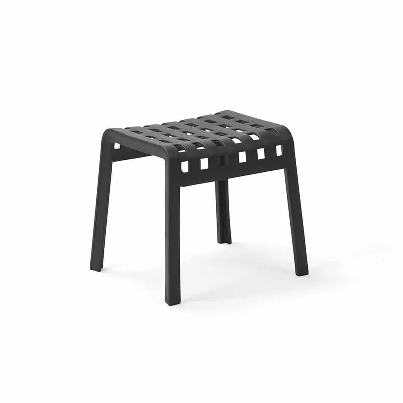 Nardi Poggio Footstool – Compact Teak Or Polywood Accent Rest 1
