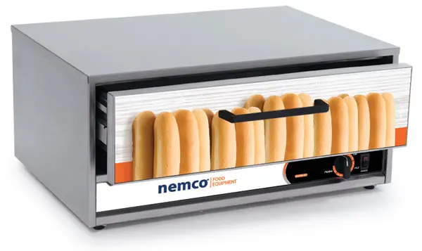 Nemco 8055-Bw High-Capacity Moist-Heat Bun Warmer – Holds Up To 64 Buns, 120V 1