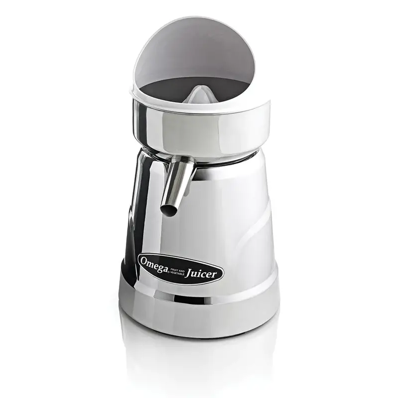 Omega C-20C Commercial Citrus Juicer – Chrome-Finished High-Yield Electric Press For Restaurants 1