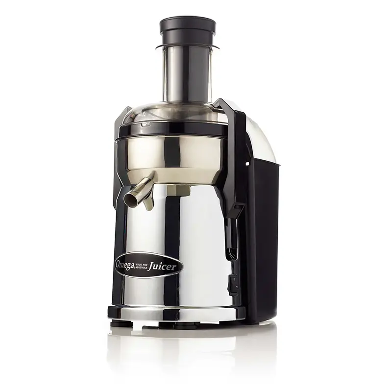 Omega Mmc500C Commercial-Grade Centrifugal Juicer – Chrome Finish, 120V 1