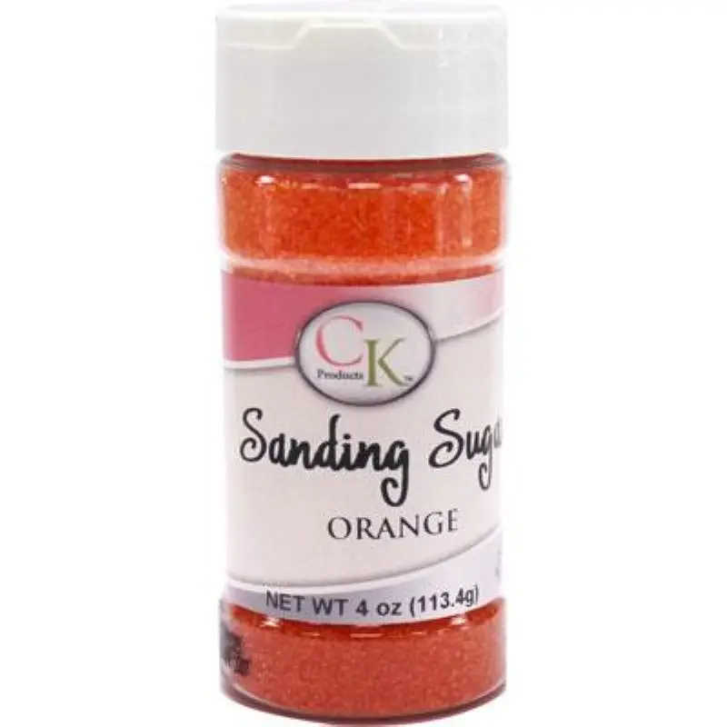 Orange Sanding Sugar – 4 Oz Vibrant Decorative Sprinkle 1
