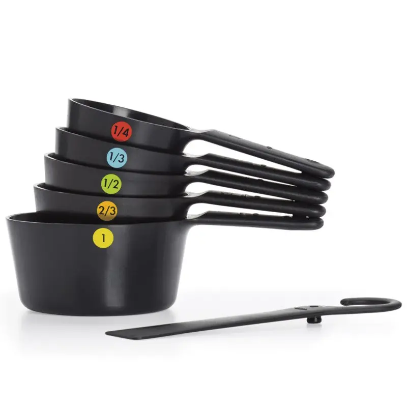 Oxo Good Grips 6-Piece Nested Measuring Cup Set – Black Plastic 1