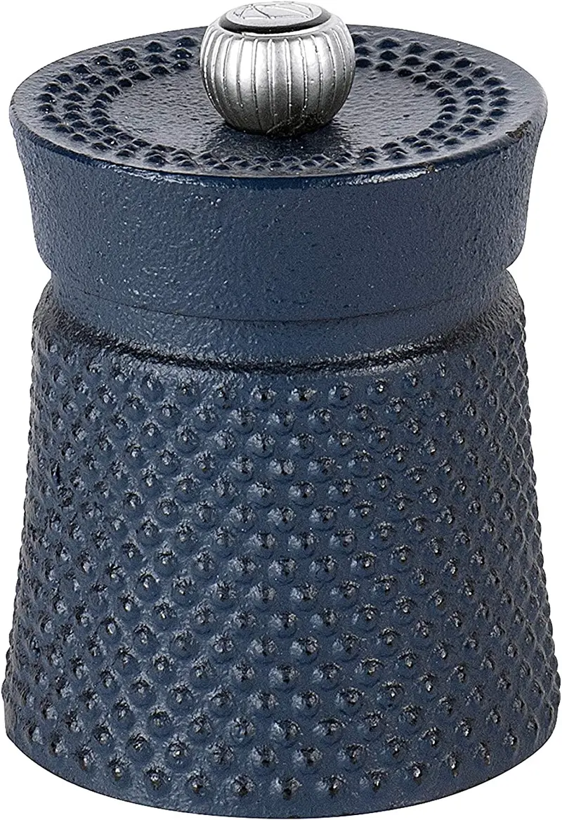 Peugeot Bali Fonte Blue Cast Iron Pepper Grinder – Compact 3-Inch Design 1