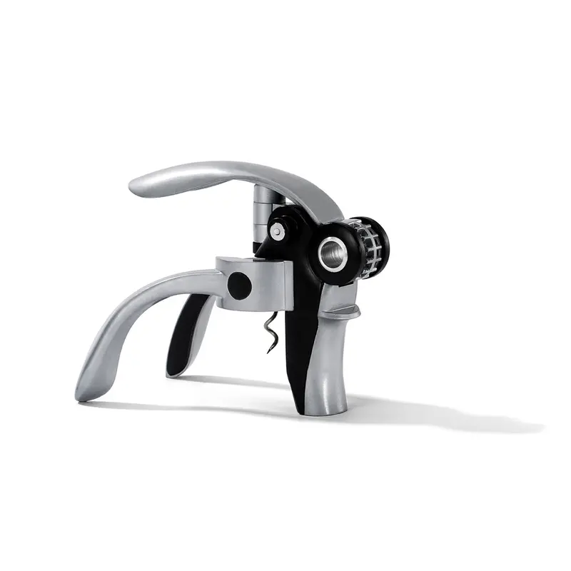 Peugeot Baltaz Lever-Action Corkscrew With Foil Cutter – Black, Compact (5.5") 1