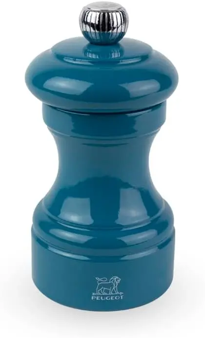 Peugeot Bistro Pacific Blue Lacquer Salt Grinder – 10 Cm (4 In) 1