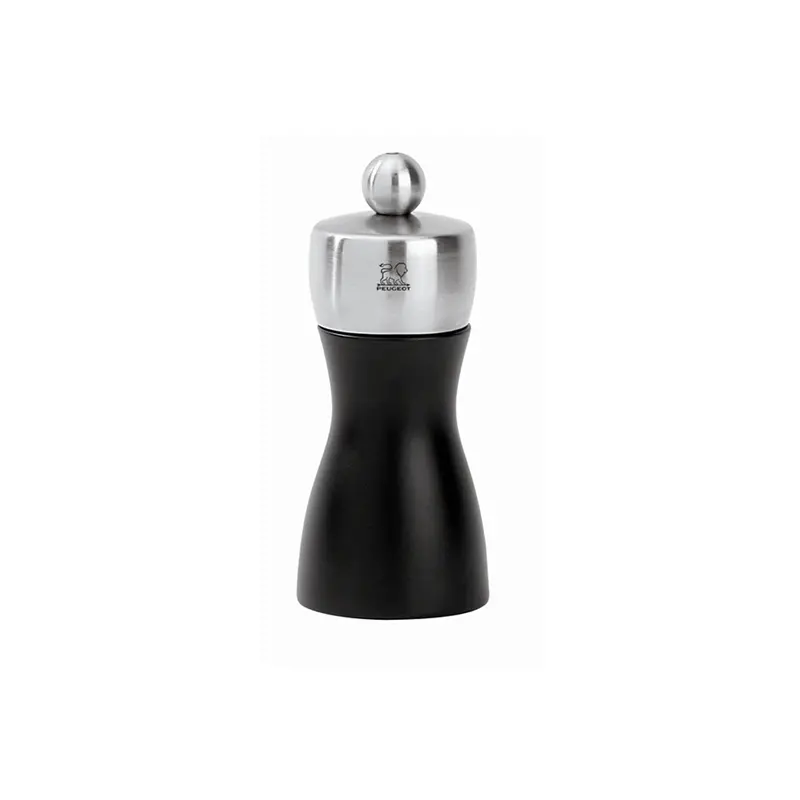 Peugeot Fidji Black Matte Salt Grinder – 12Cm Space-Saving 1