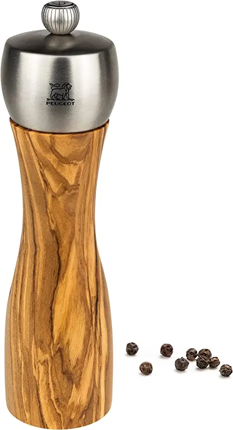 Peugeot Fidji Olive Wood Pepper Mill (8 Inch) 1