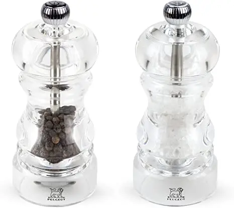 Peugeot Nancy Acrylic Pepper And Salt Mill Set – 5-Inch 1