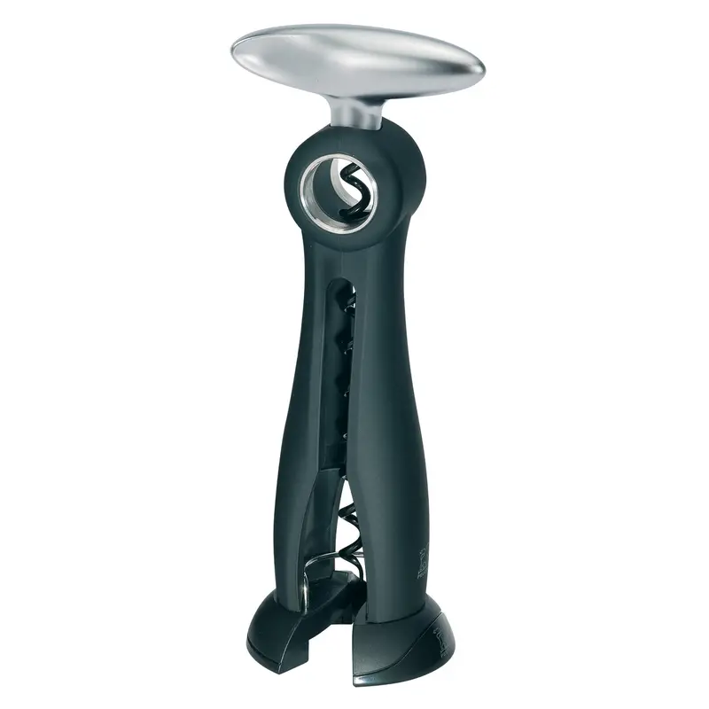 Peugeot Salma Infinity Corkscrew & Foil Cutter – Sleek Black Design (7.5") 1