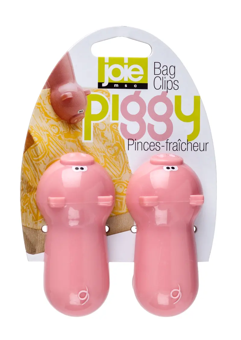 Pig-Shaped Reusable Bag Clips (2-Pack) 1